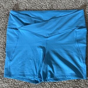 Fabletics 3X pureluxe Blue Bike Shorts